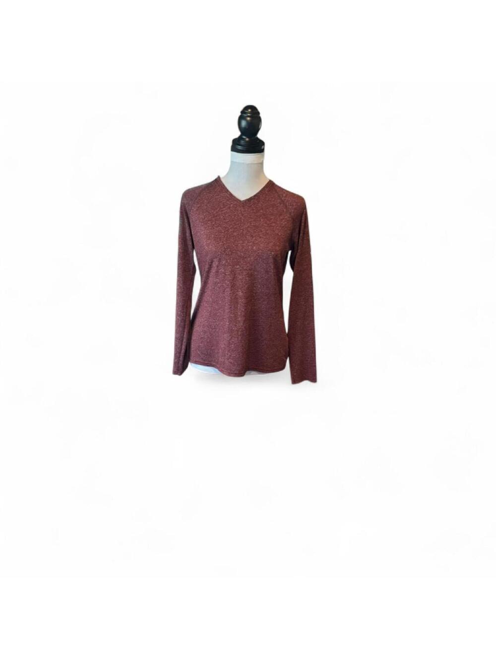 Adidas burgundy long sleeve top Size Medium